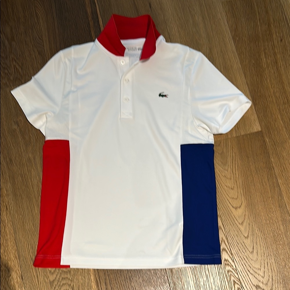 Lacoste Sport Tennis/Golf Shirt with Color-Block Design